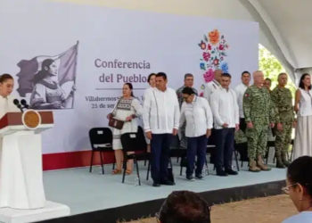Javier May da la bienvenida a Claudia Sheinbaum en Tabasco; destacan apoyo a programas sociales y al cacao