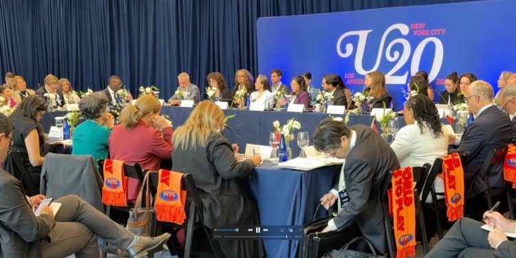 Desde NY, llama Clara Brugada a fortalecer el multilateralismo entre ciudades durante el cierre del Urban 20