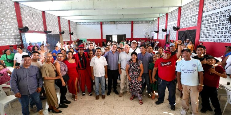 Rafa Marín refrenda en la Región 89 su compromiso con la Transformación y el pueblo de Cancún