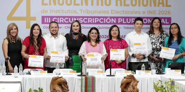 Magistraturas del TEQROO participan como ponentes en el 4.º Encuentro Regional de Institutos, Tribunales Electorales e INE 2026