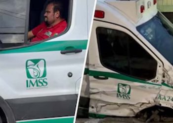 Choque de ambulancia del IMSS deja un joven atropellado y nueve vehículos dañados en Azcapotzalco