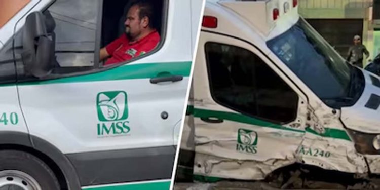 Choque de ambulancia del IMSS deja un joven atropellado y nueve vehículos dañados en Azcapotzalco