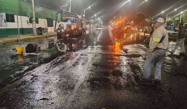 Atiende Gobierno capitalino el total de encharcamientos, tras las lluvias de este viernes; se registraron más de 6 millones de milímetros cúbicos de precipitaciones