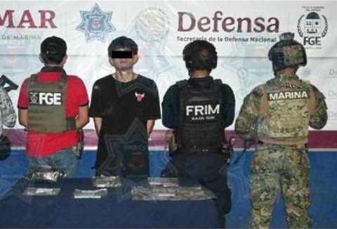 Detienen a un joven con presuntos narcóticos en la Supermanzana 530 de Cancún