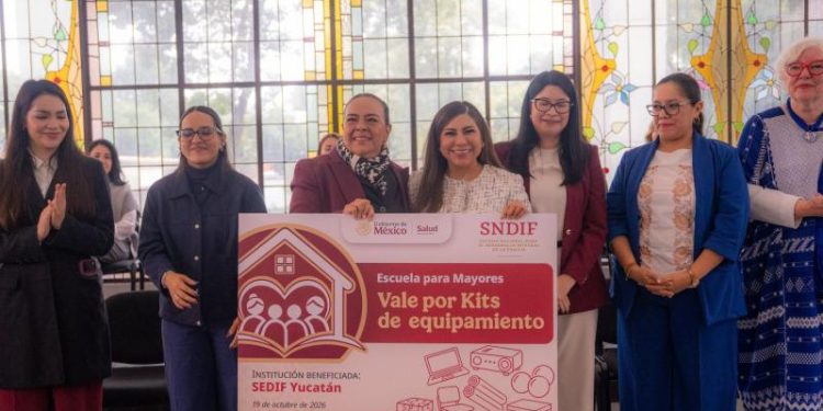 DIF Yucatán recibe 52 kits para sus clubes del adulto mayor