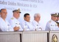 Encabeza Javier May conmemoración del aniversario de la Armada de México y de la Constitución de 1824 en Dos Bocas