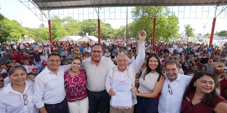 Destacan trayectoria de Rafael Marín Mollinedo tras su registro en Benito Juárez