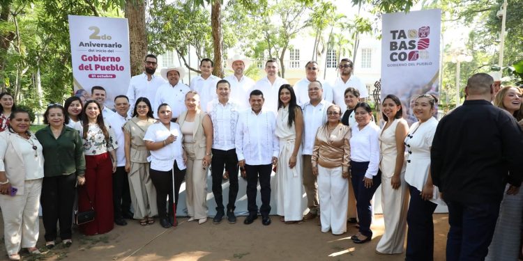 Javier May Rodríguez rinde mensaje por el segundo año del «Gobierno del Pueblo» en Tabasco; destaca reducción de homicidios y programas sociales