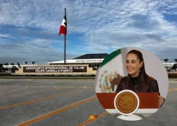Sheinbaum atribuye baja de vuelos en Tulum al alza mundial en la turbosina