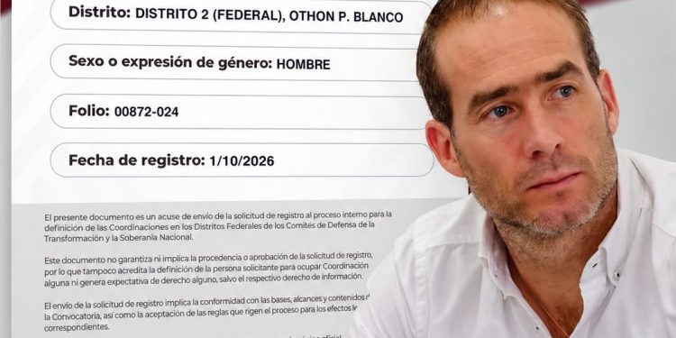 DIEGO CASTAÑÓN TREJO PRESENTA SU REGISTRO PARA LA COORDINACIÓN DISTRITAL FEDERAL DE MORENA