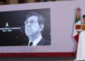 Rinde Gobierno Federal homenaje luctuoso a Cuauhtémoc Cárdenas en Palacio Nacional
