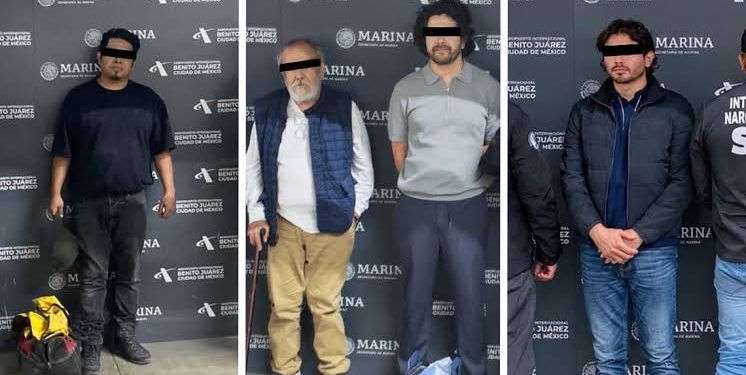 Aseguran 47 kilos de droga y detienen a cuatro personas en el AICM